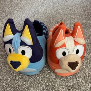 Kids Cartoon Character Slippers - Blue and Orange